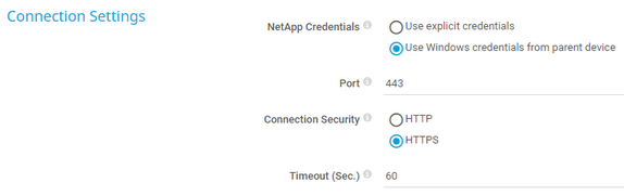 Connection Settings